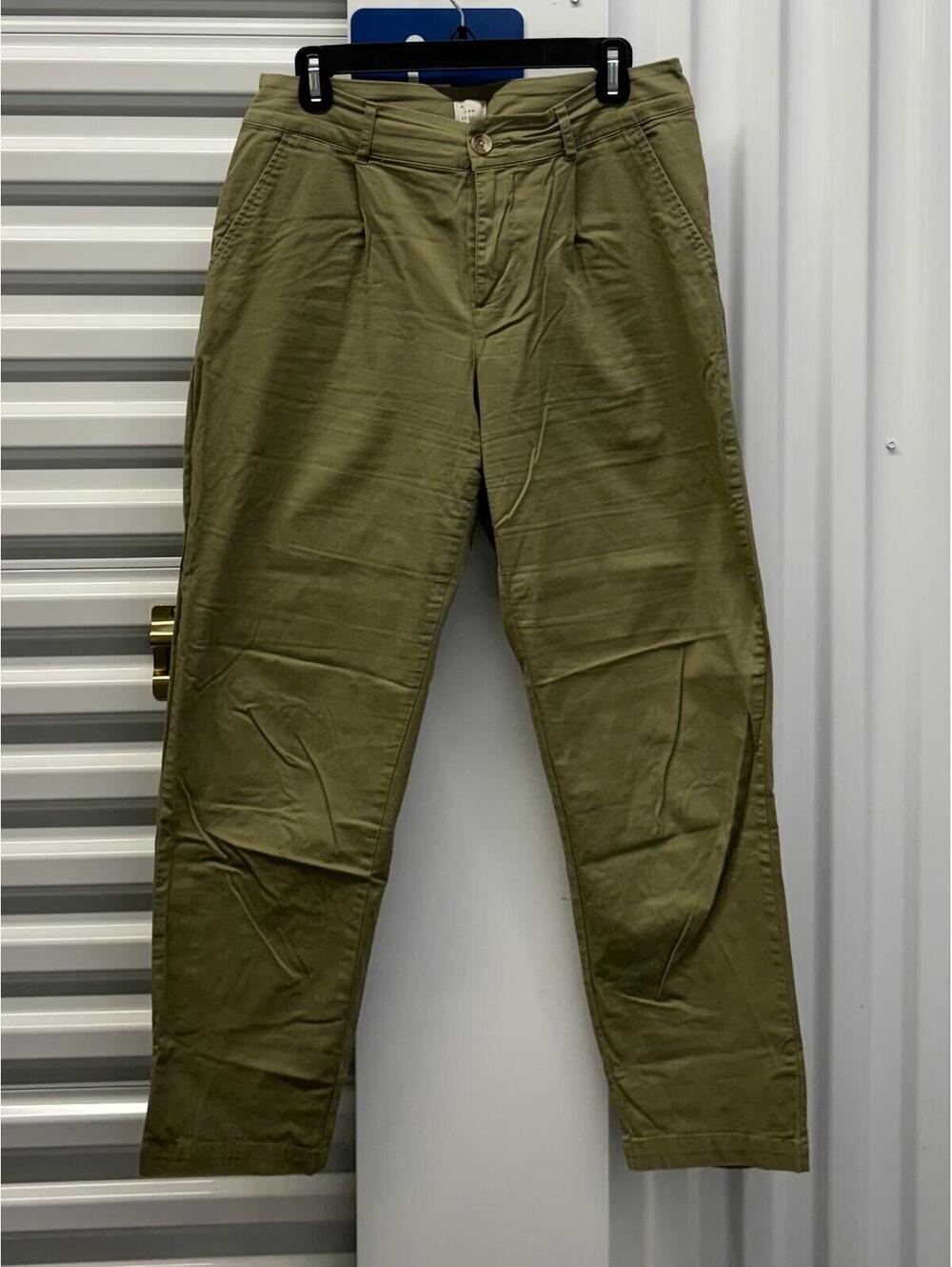 A New Day Women’s Size 8 A New Day Green Chino Pants Stretch Cotton